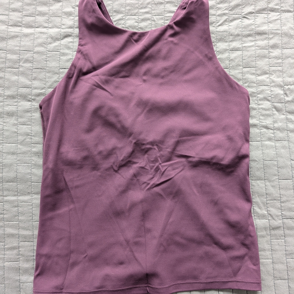 CRZ YOGA Butterluxe Built in Bra Scoop Neck Tank